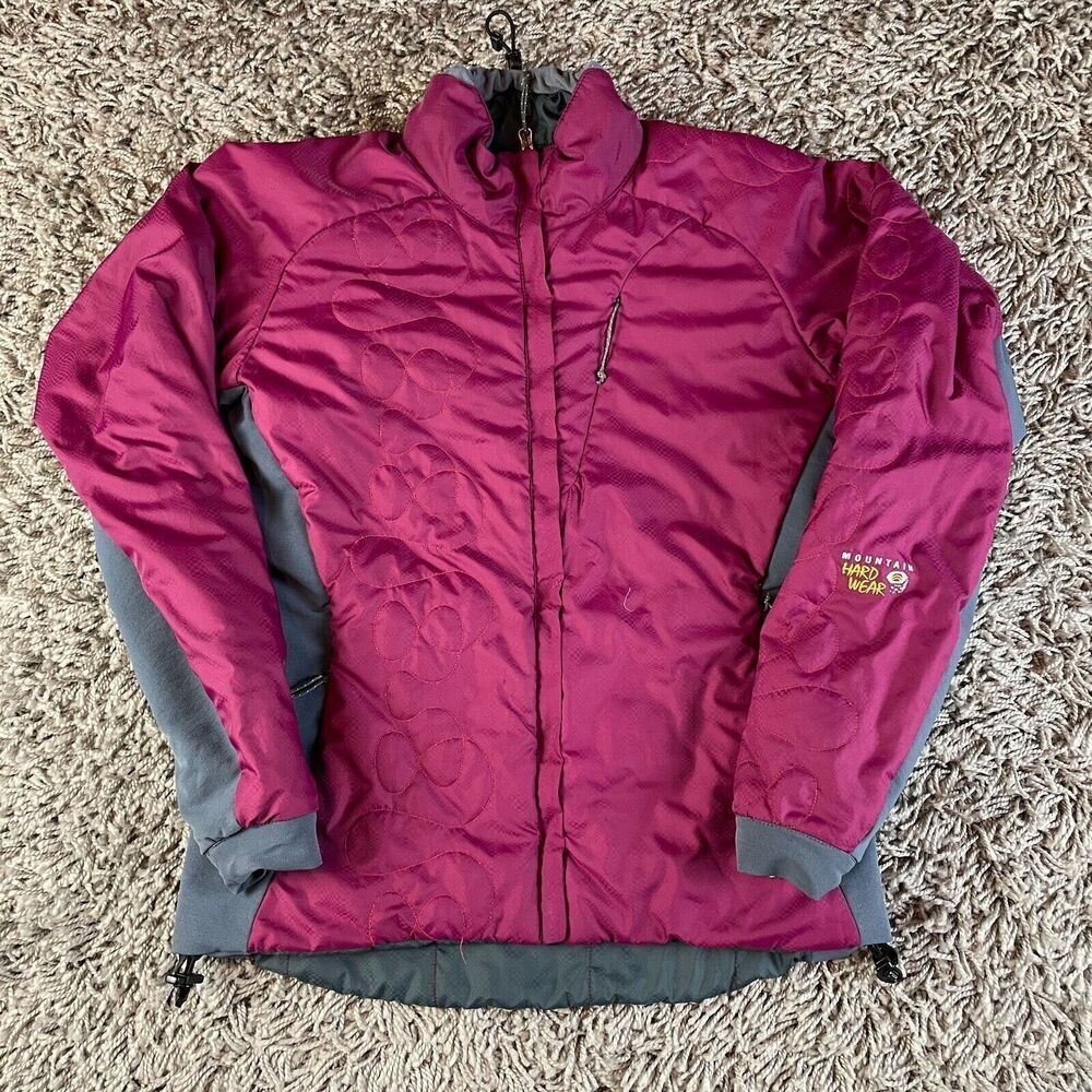 Mountain Hardwear Women's Puffer Jacket - Burgundy and Gray
